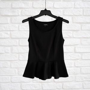 Cute Black Peplum Top